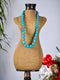 Blue Pottery Full Bead Necklace (Turquoise)